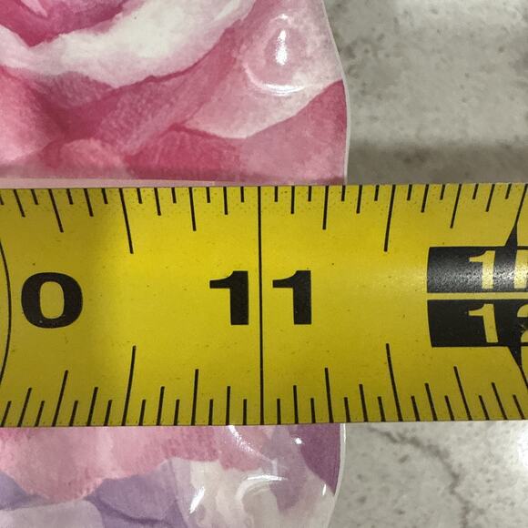 Set 4 Jolie Fleur Floral Roses 11” Melamine Dinner Plates Pink Purple Spring New - Picture 6 of 6